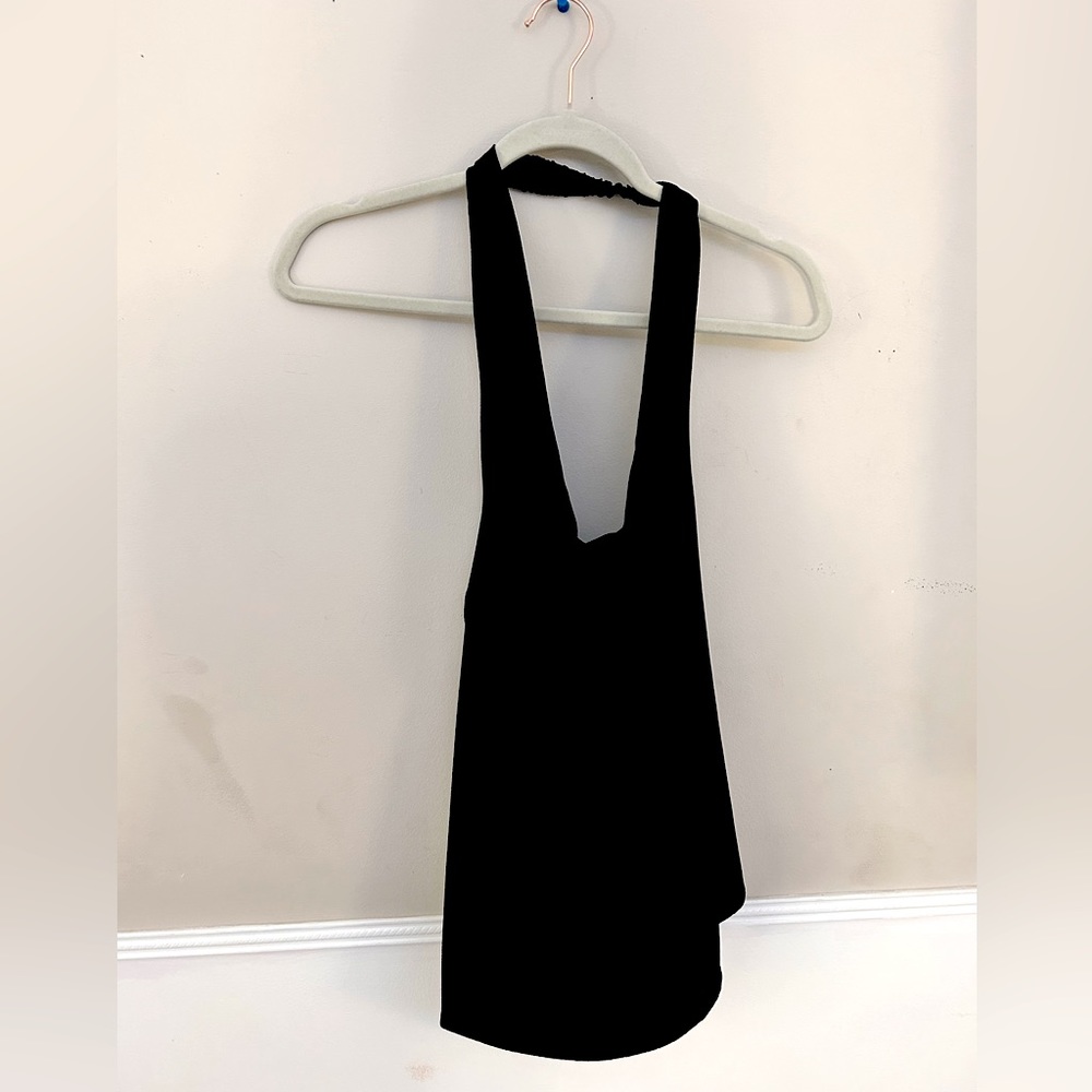 Black Flowy Halter Top